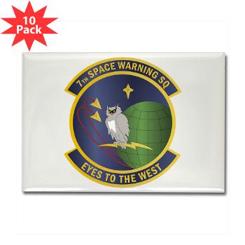 7SWS - M01 - 01 - 7th Space Warning Squadron - Rectangle Magnet (10 pack)